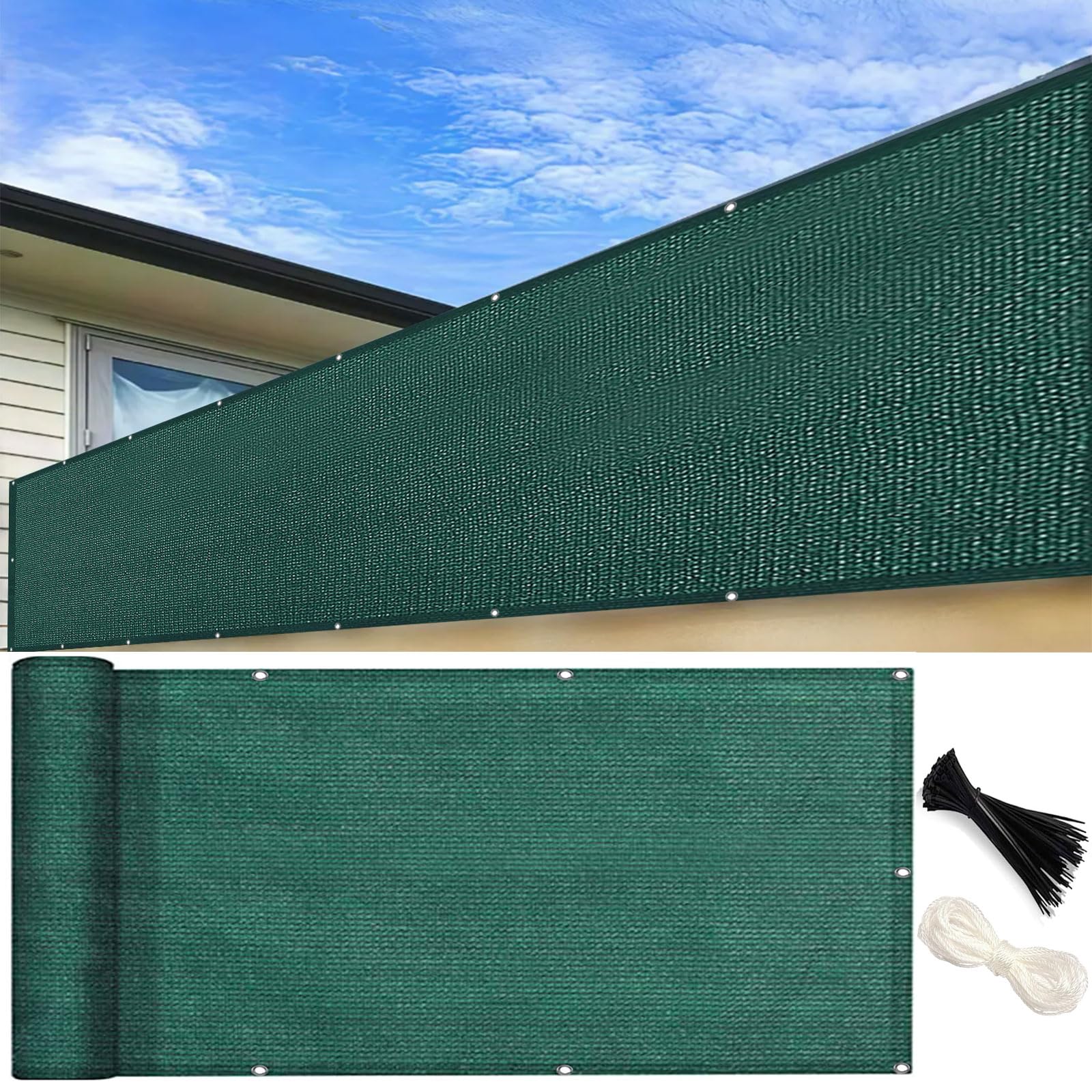 Brise vue balcon pour jardin et terrasse ombragée en HDPE