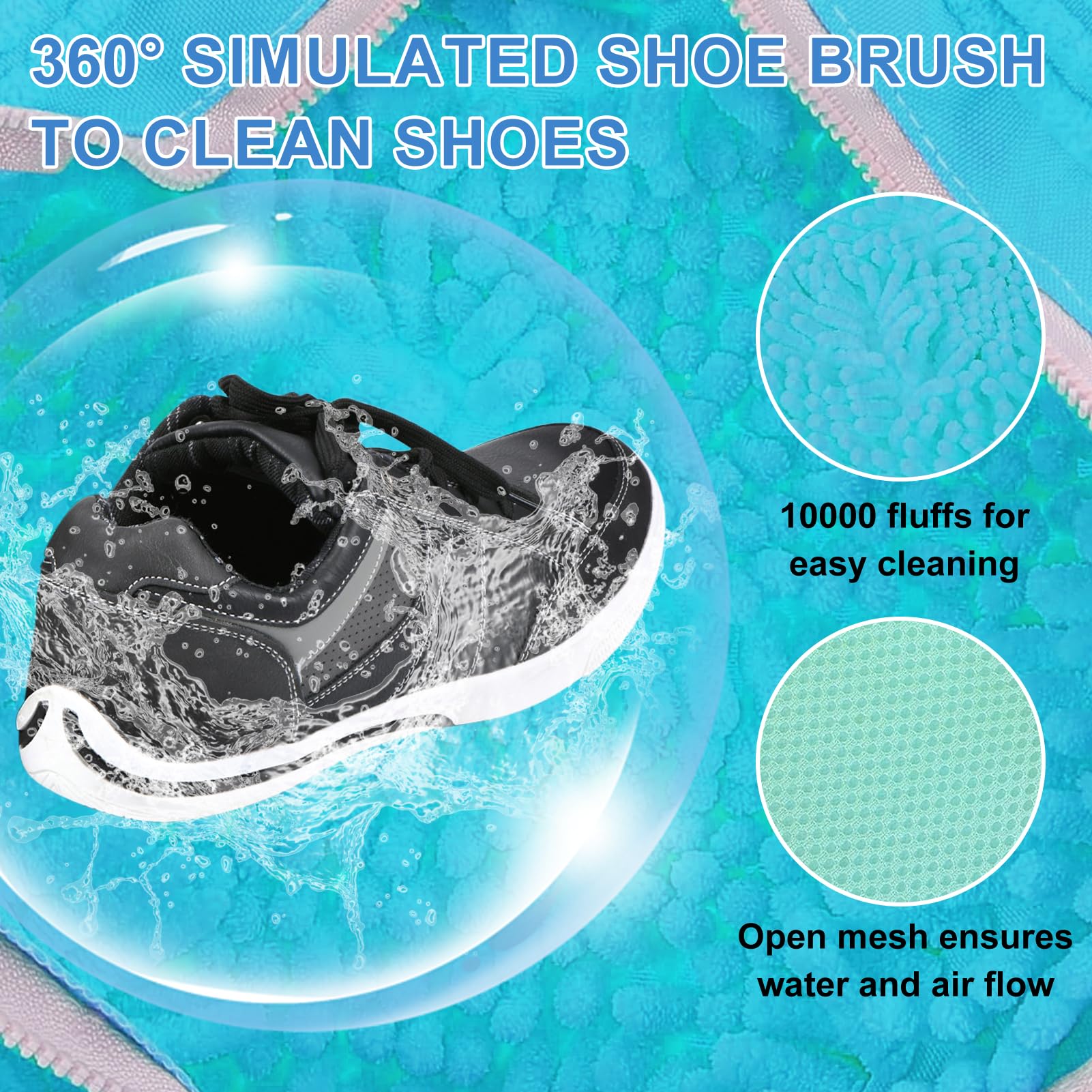 Sacchetti Lavascarpe Lavatrice - 2 Pezzi Grigi In Rete Riutilizzabile - Foto 12