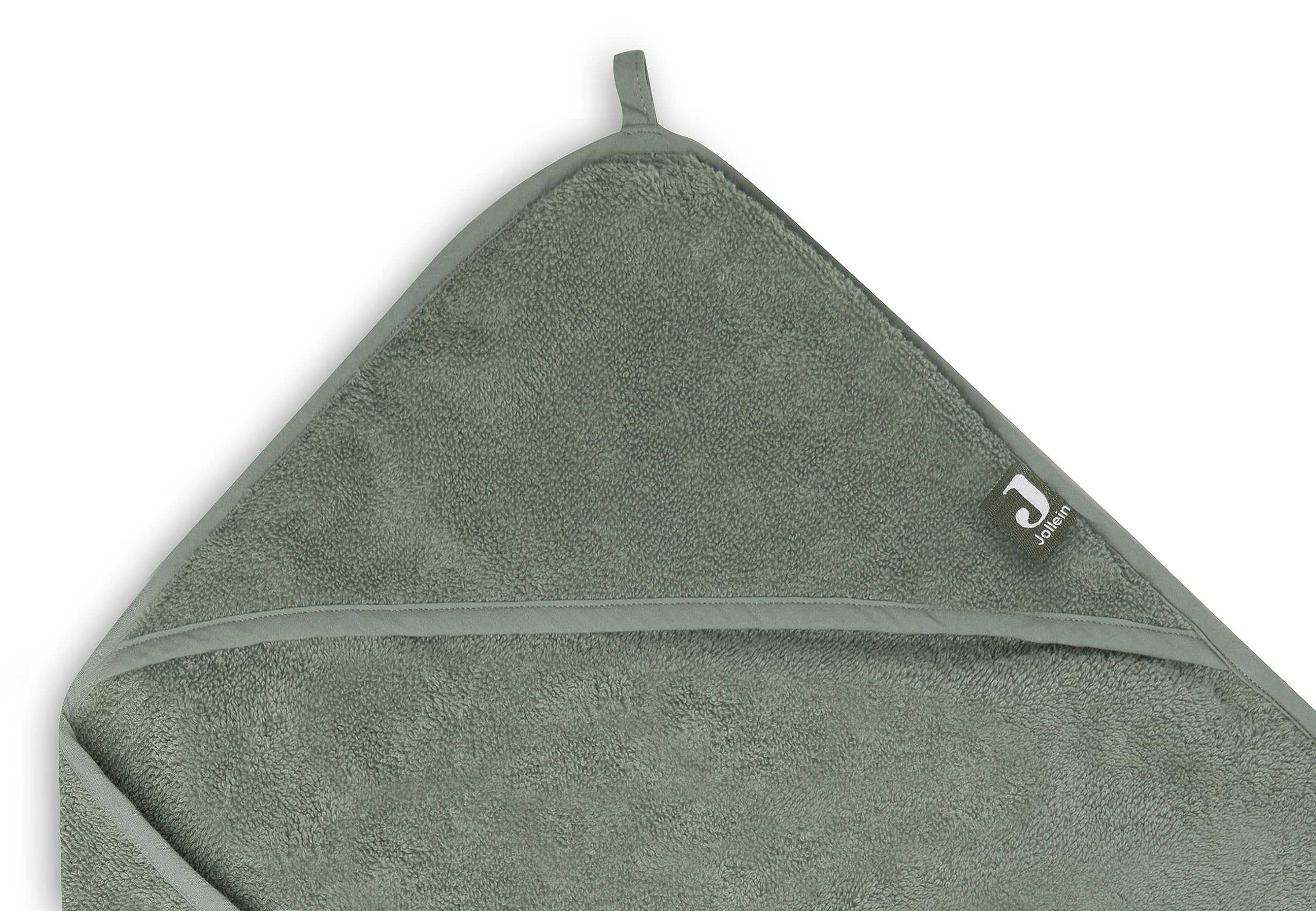 Jollein Cape de Bain Terry, 75 cm Longueur x 75 cm Largeur, Vert Cendré