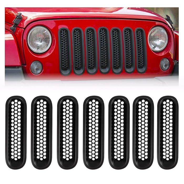 Buy Spurtar Grill Inserts for 20072017 Jeep JK Wrangler & Wrangler