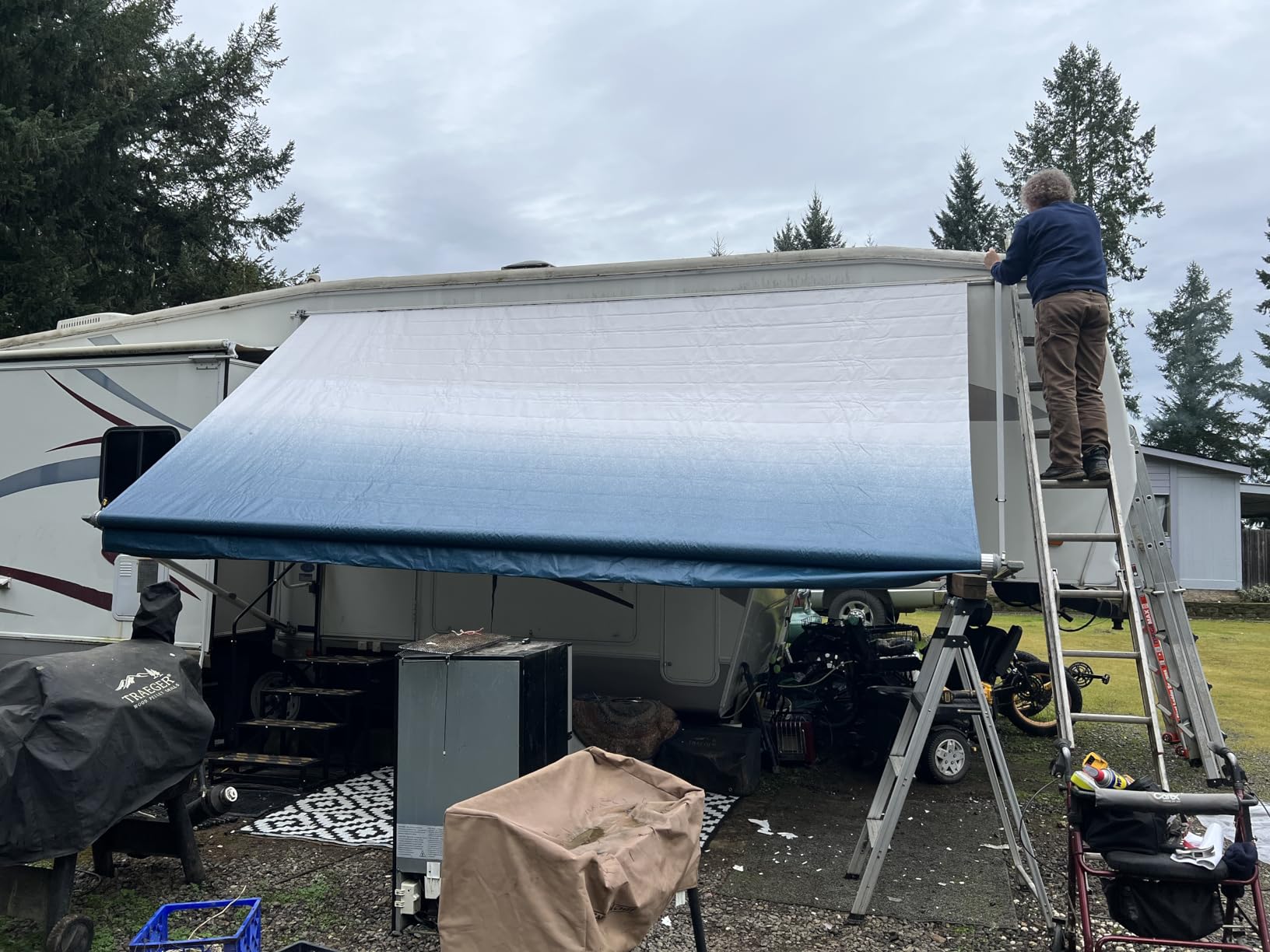 22/mo Finance SunWave RV Awning Fabric Replacement RV Electric