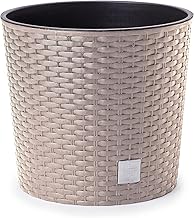 MultiProject HappyFlower Plant Pot with Round Rattan Look Insert 4 Sizes 4 Colours Large, 250
