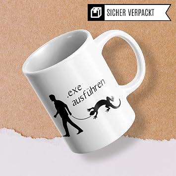 Pagma Druck Exe run computer science mug computer scientist gift developer mug programmer joke saying programming admin coffee cup