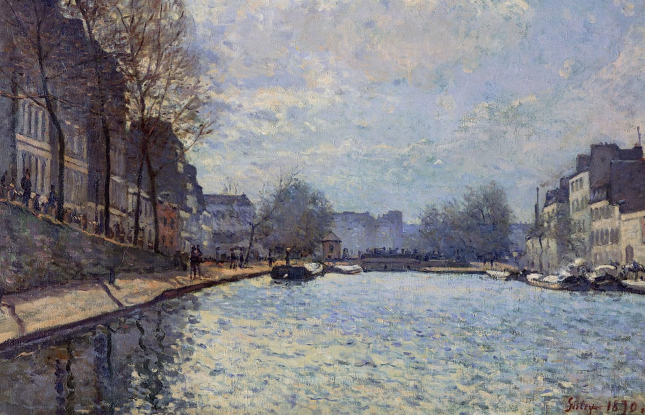 Cuadro de lienzo de Alfred Sisley para paredes vacías y aburridas 5