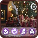 天気予報とホリデー背景音声付きの