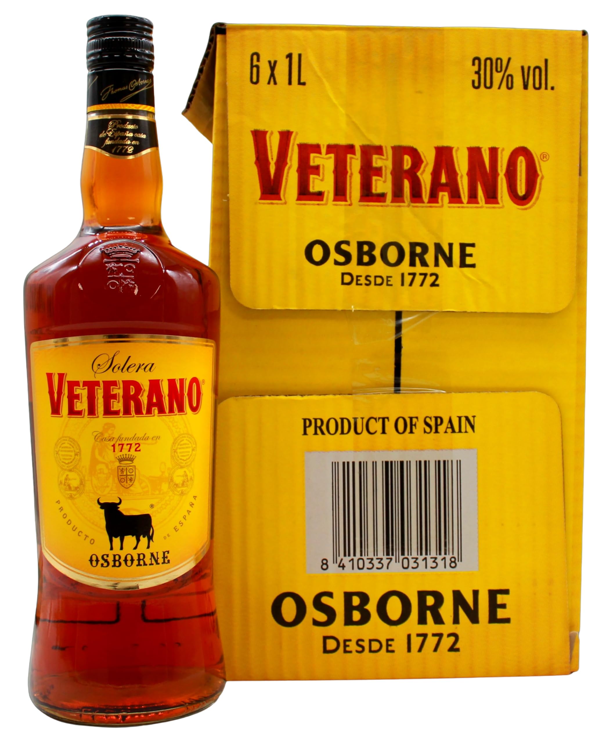 Osborne Veterano Solera 30% vol., 6er Pack (6 x 1 l)