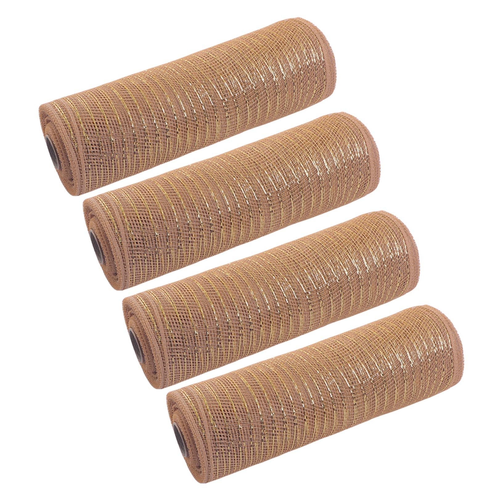 Msioytog Of 4 Practical Meshes for Christmas Tree Adornment Suitable for Crafting Bowknot Wreaths and Holiday Arrangements Holiday Decorations