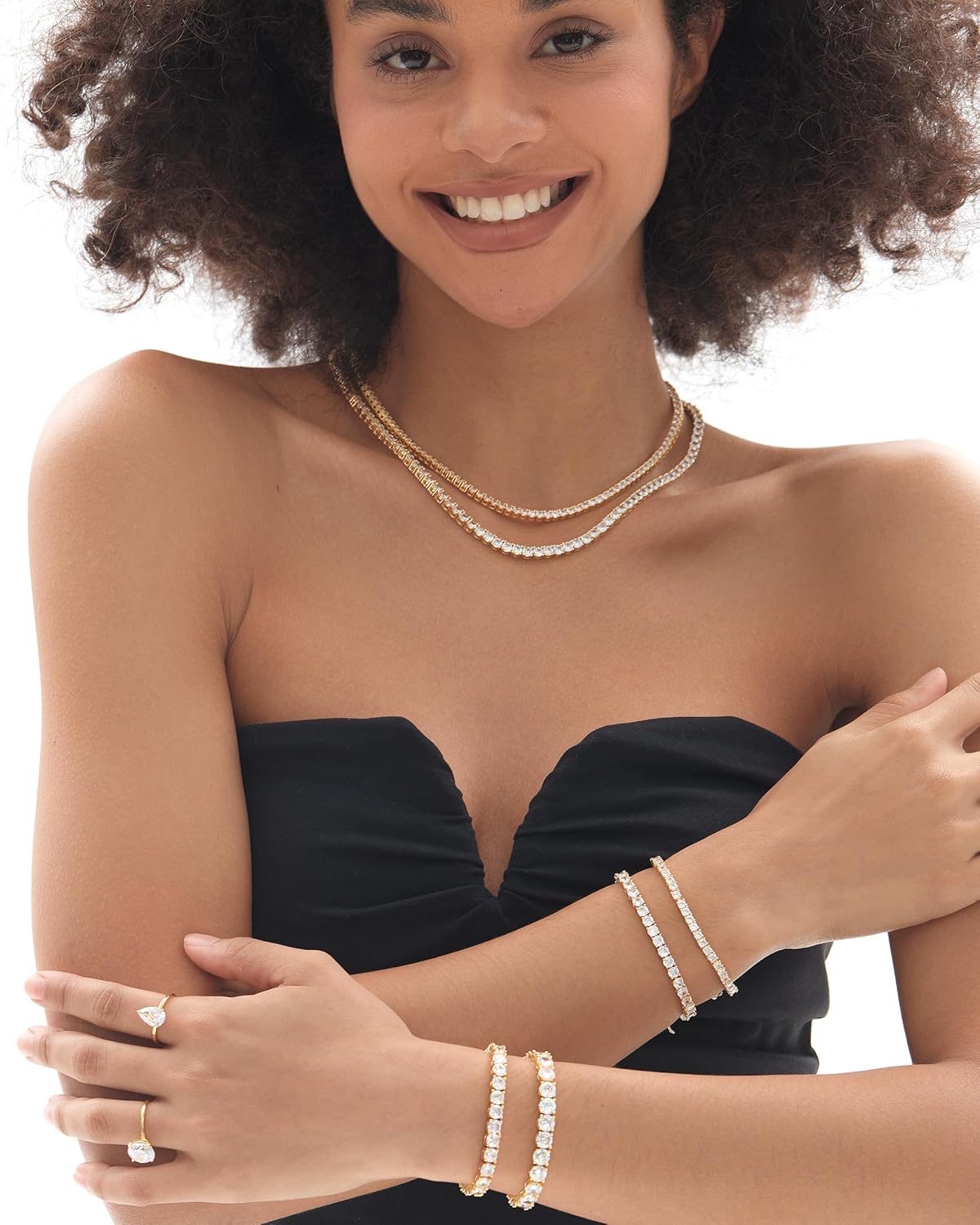 Michooyel Tennis Necklace for Women Tennis Chain Women Iced Out Necklace Prong-Setting 5A Cubic Zirconia Stones Fashion Jewelry 3mm 4mm 5mm 6mm, 16,18,20,22,24 Inches