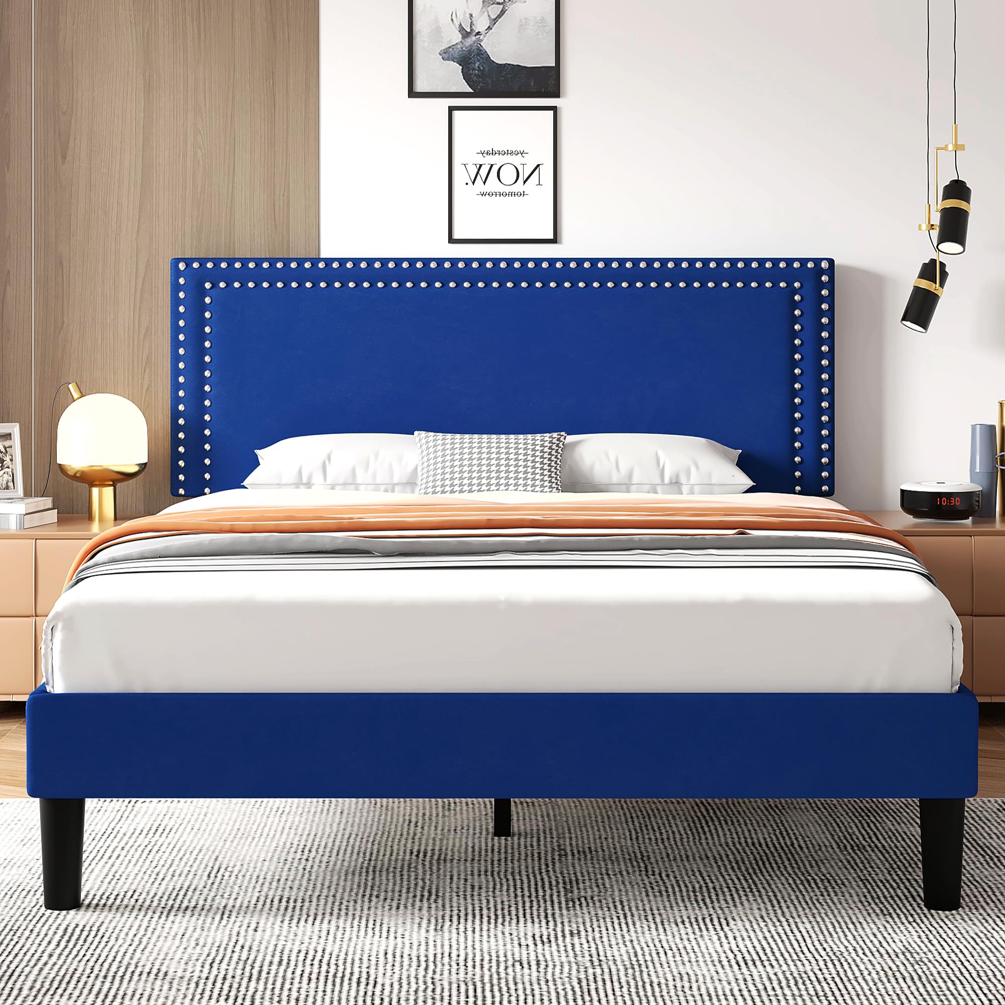 Snapklik.com : VECELO Full Size Bed Frame