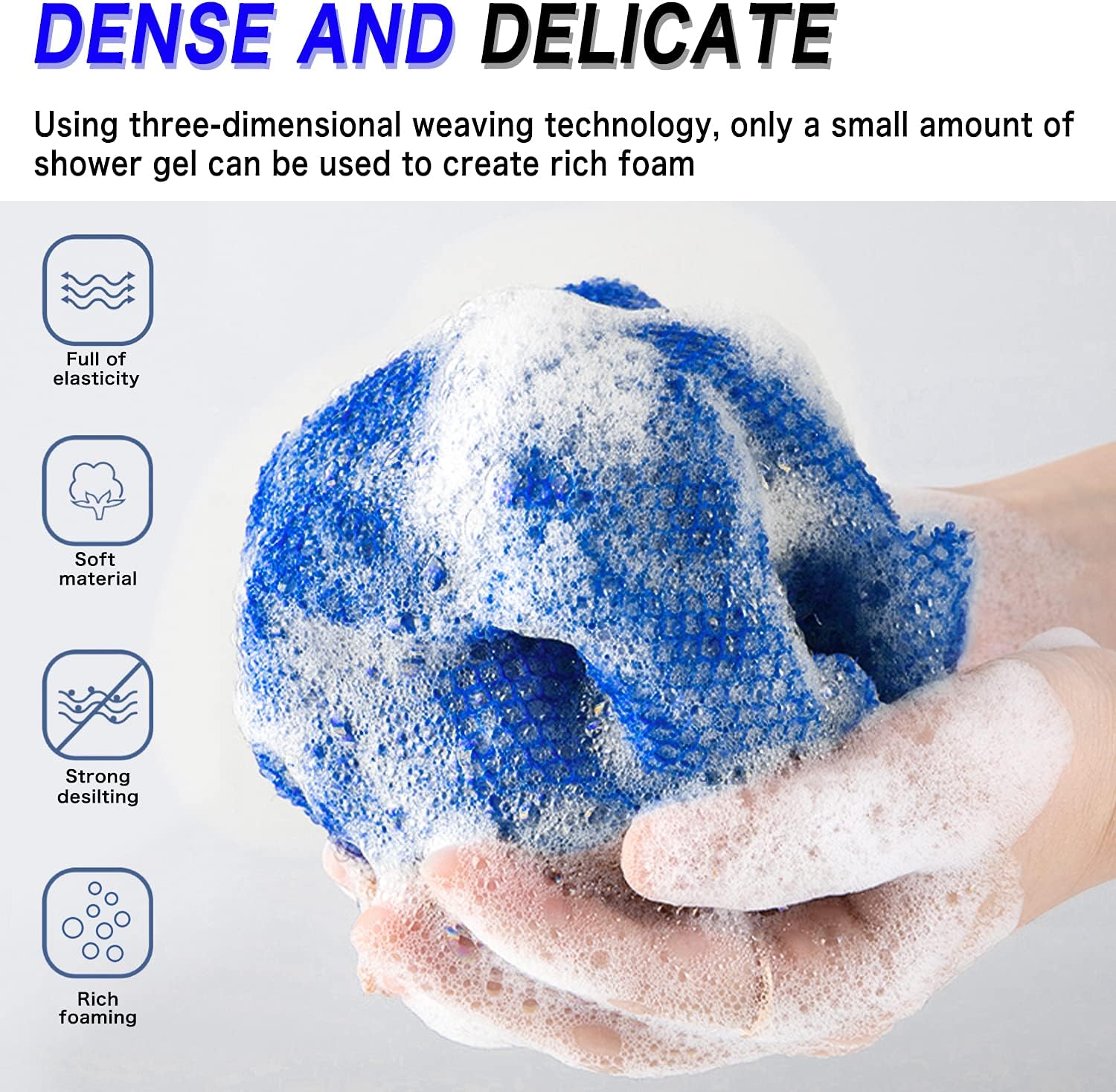 2 Pieces African Bath Sponge African Net Long Net Bath Sponge ...