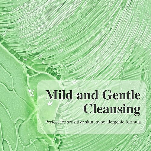 Miniatura 4 de Madeca Gel limpiador botánico (pequeño, 3.4 fl oz), limpiador suave coreano sin jabón para mujeres. Piel sensible, limpiador hipoalergénico de pH