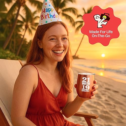 Miniatura 8 de Regalos de cumpleaños número 40 para mujer, taza de vino de 12 onzas, para cumplir 40, divertida y única, idea de regalo para ella, mamá, vidrio,