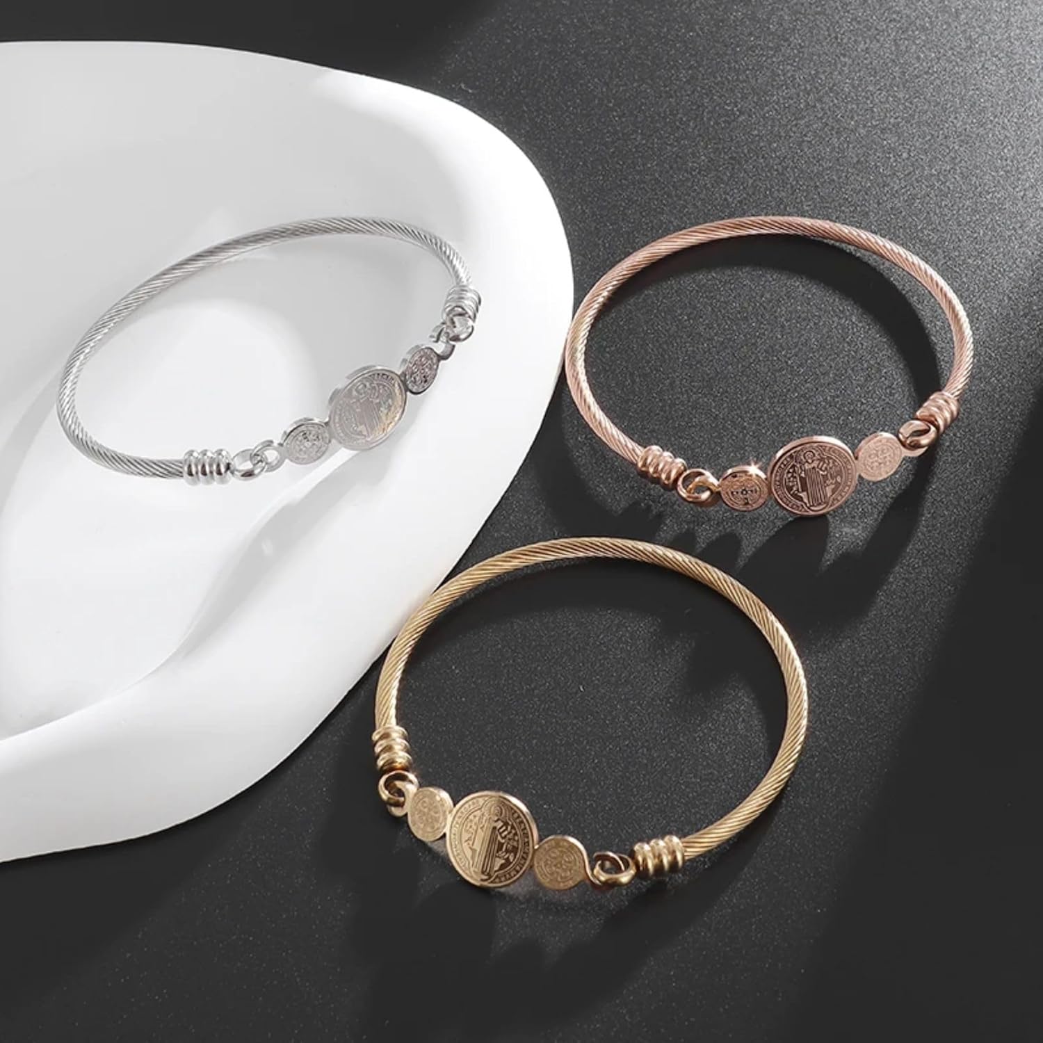 Saint Benedict Bracelet For Men And Women - Rosario De San Benito For Men And Women, Cross Catholic Religion St. Benedict Bracelet, Pulseras De San Benito, Gift For Women And Men - Image 5