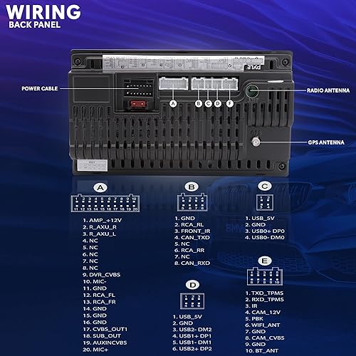 Miniatura 2 de Pyle Receptor estéreo de coche doble DIN  7 pulgadas 1080P HD pantalla táctil Bluetooth receptor de audio de coche reproductor multimedia