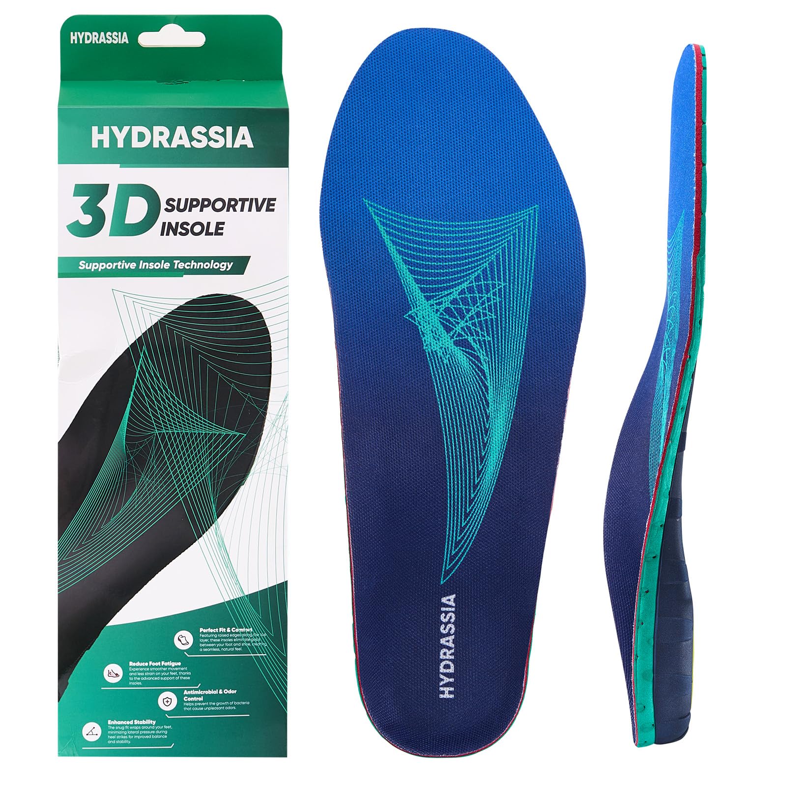 Heavy Duty High Arch Support Insole Orthotics - Pain Relief for 220 lbs Plantar Fasciitis for Men Women