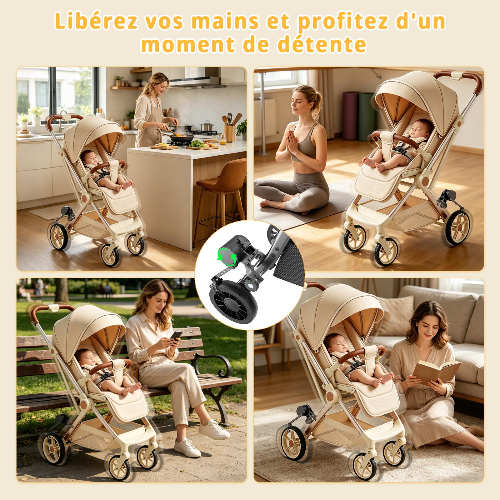 Bercement Automatique Pour Bébé, Aide au Sommeil, Intensité Réglable
