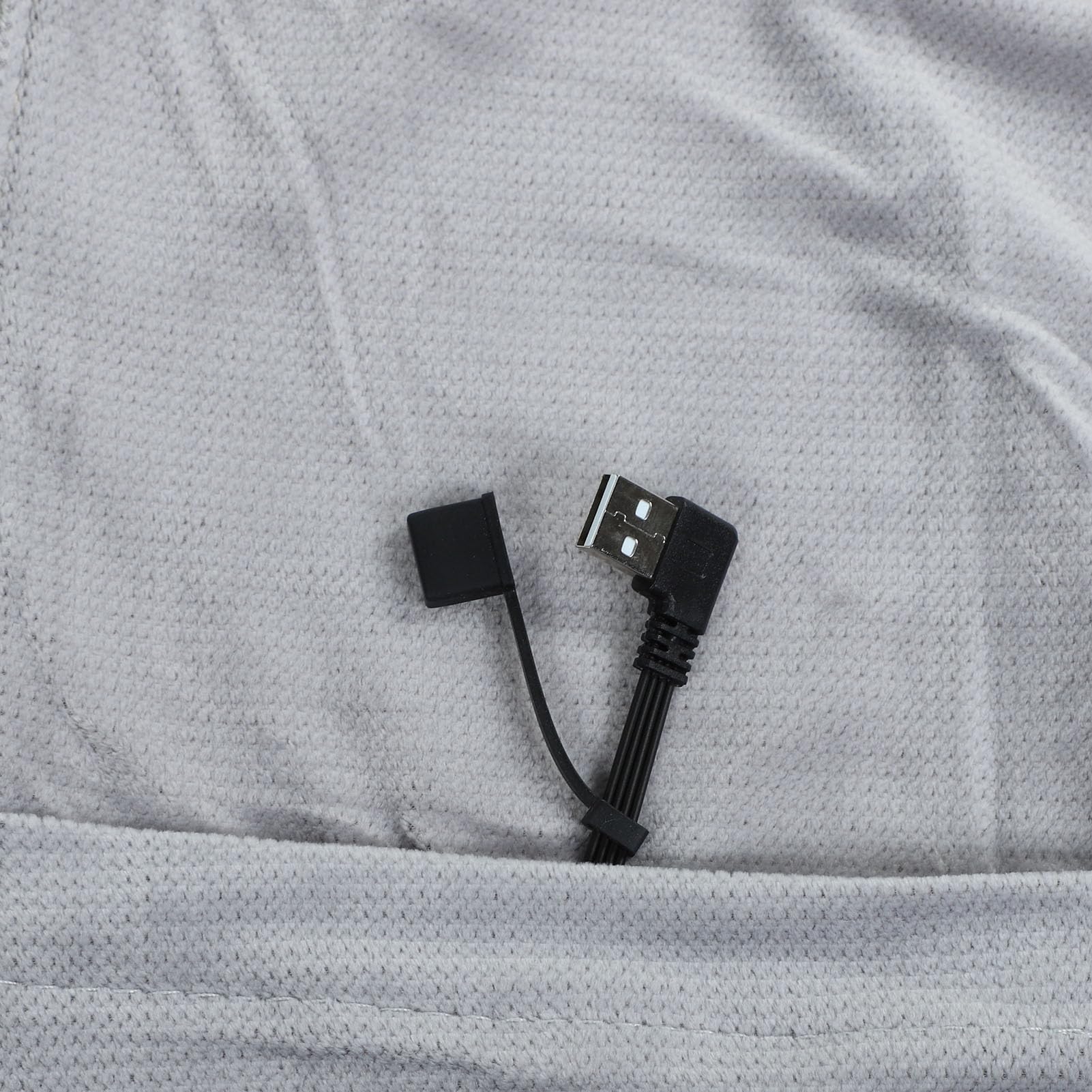Tragbarer Schal mit Beheizter Decke, USB-elektrisch Beheizter Wickel-Poncho-Schal mit 3 Heizeinstellungen für Zuhause Im Freien