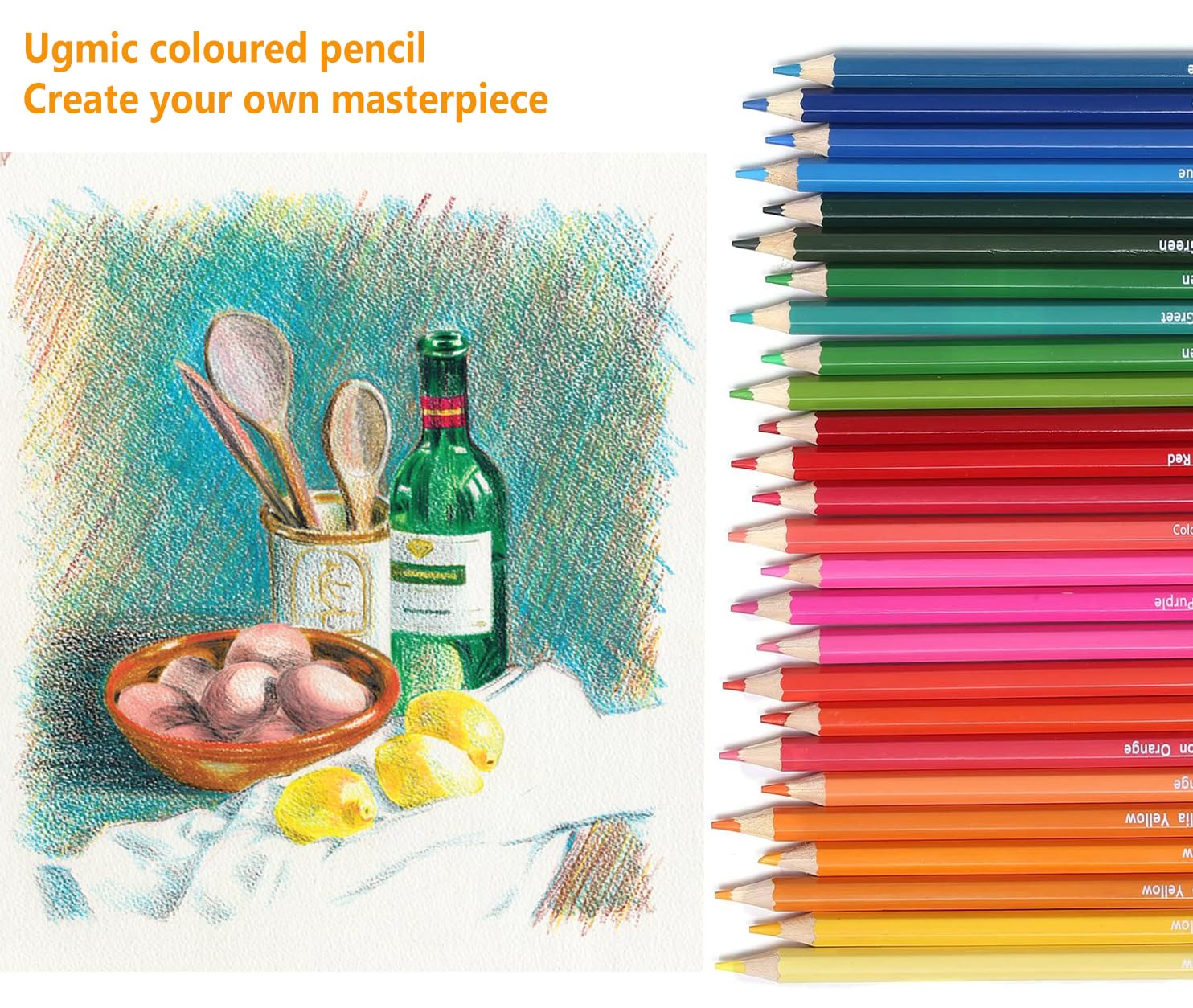 YAWAHOME professionele kleurpotloden set met 72 kleuren, kwaliteit kleurpotloden voor volwassenen en kleurspecialisten metalen etui, zachte kern, schetsen tekening potlood set voor kind beginners YAWAHOME professionele kleurpotloden set met 72 kleuren, kwaliteit kleurpotloden voor volwassenen en kleurspecialisten metalen etui, zachte kern, schetsen tekening potlood set voor kind beginners