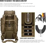 Mardingtop 70L Military Internal Frame Backpack for Men,suit for Hiking,Camping,Survival Backpack with Rain Cover