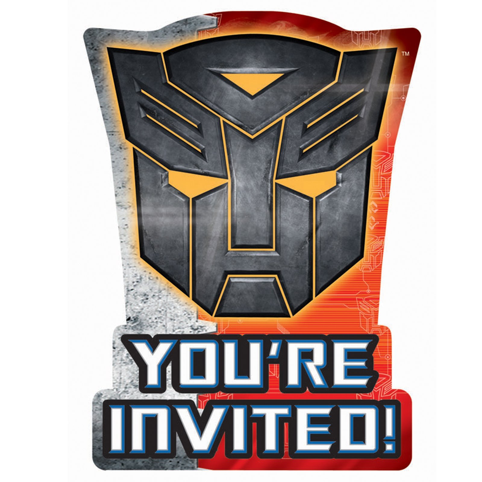 Invitaciones Transformers El Lado Oscuro de la Luna解决派对无趣问题的8入卡片 2