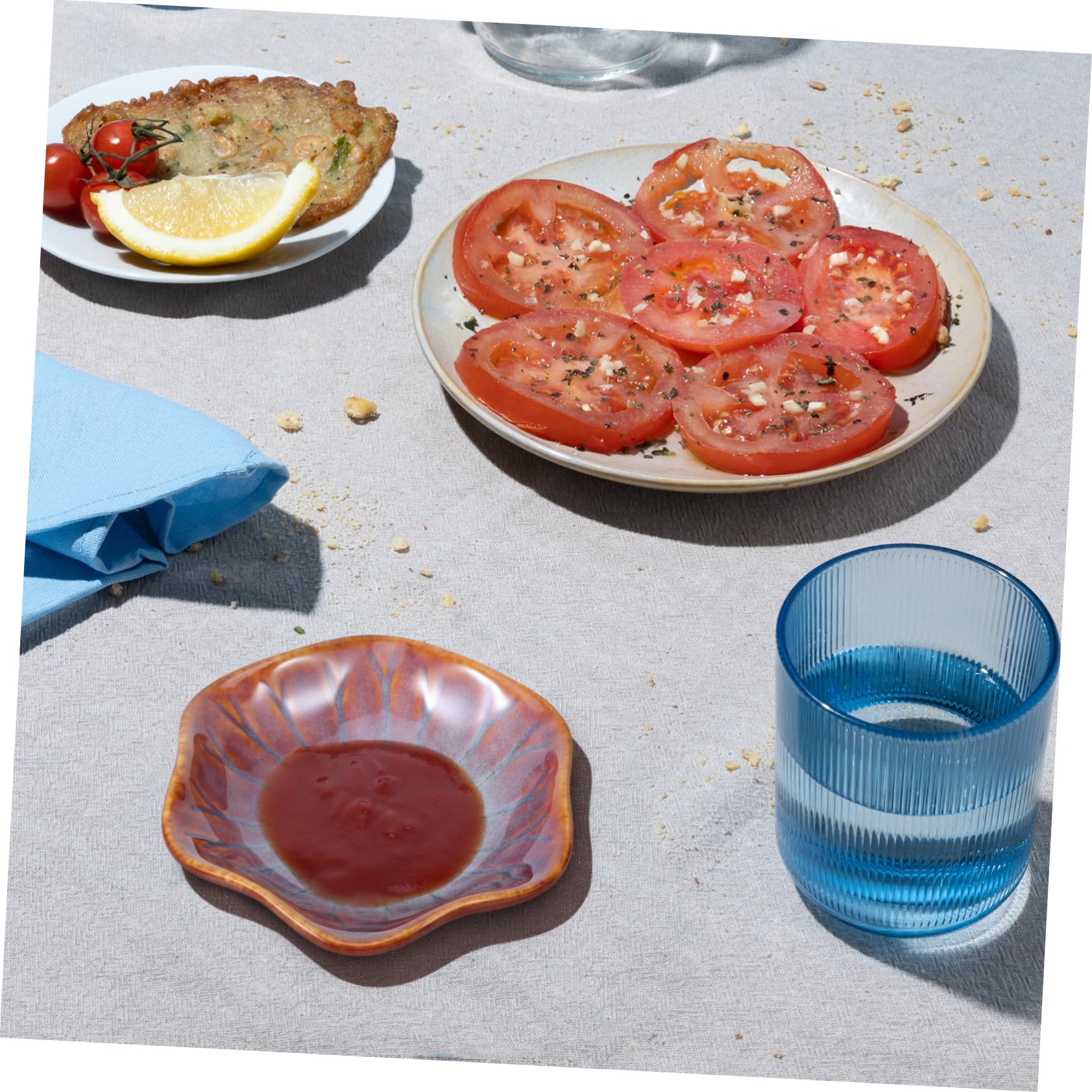 SOIMISS Lot de 6 Petits Bols à Sauce Japonerie en Céramique