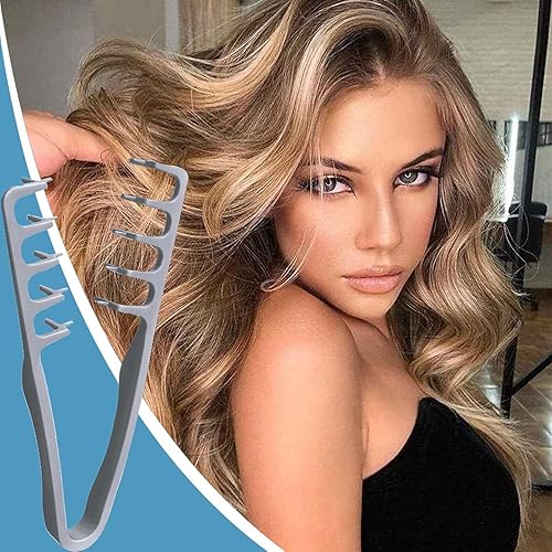 Miniatura 6 de Peine de textura, peine voluminizador de textura de cabello de dientes anchos, aparatos de peinado de textura esponjosa para hombres, accesorio de