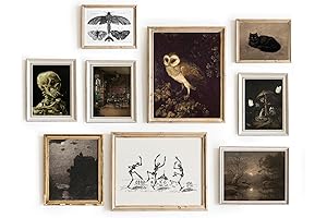 Dark Academia Room Decor: Vintage French & Gothic Landscape Prints