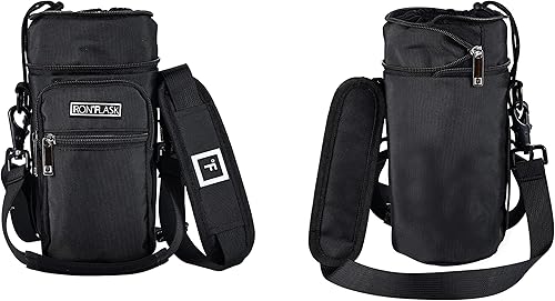 Miniatura 8 de IRON FLASK Portador, soporte, funda  Se adapta a botella de agua deportiva de acero inoxidable aislada, correa de hombro ajustable, funda de bolsa