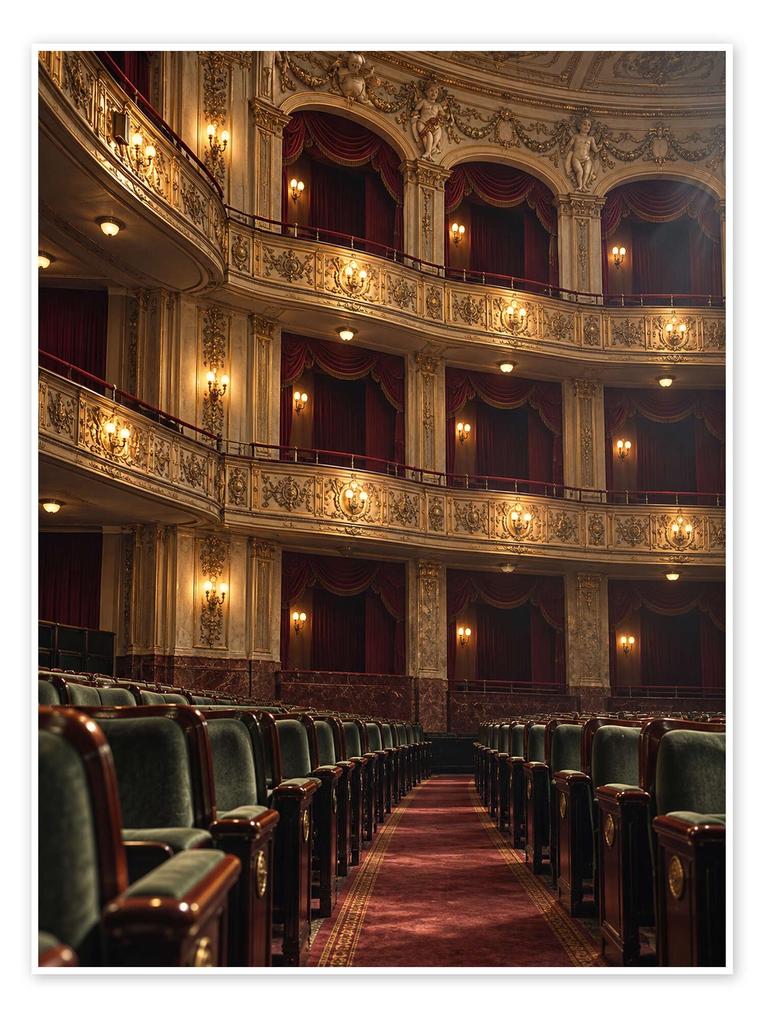 Old theater building Plakat