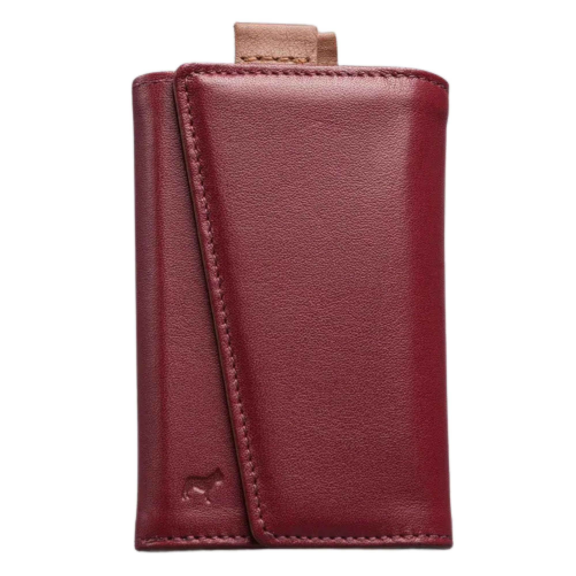 The Frenchie Co. Men's Speed Wallet of Italian Leather - RFID Blocking - Super Fast Card and Bill Access Standard Burgundy