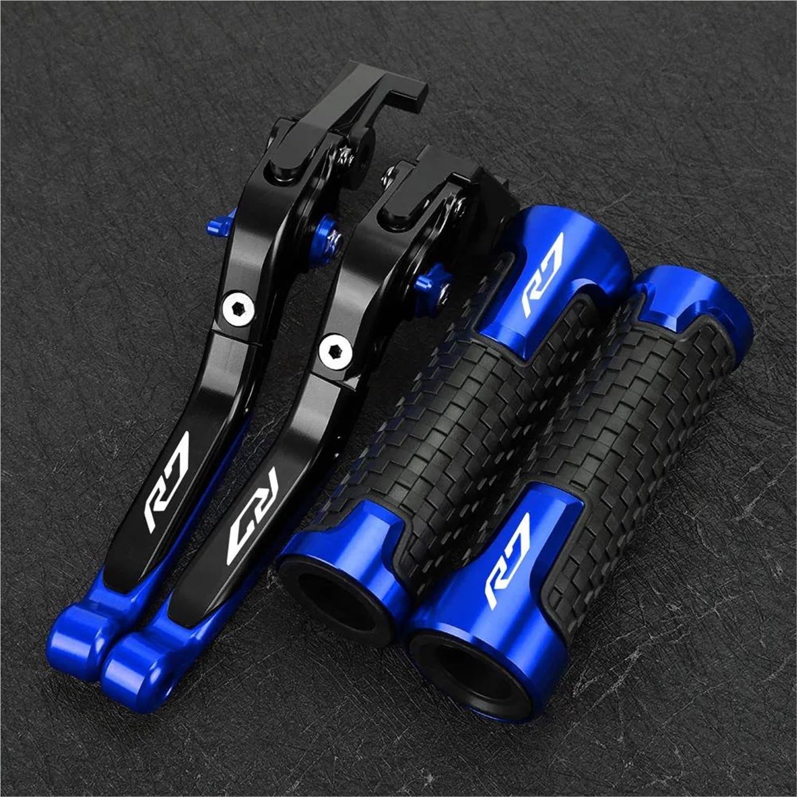 Gquikgw Blue 1 Replace Control Handles Motorcycle Accessories Adjustable Pivot Brake Clutch Levers For Y-Amaha Yzf-R7 Yzfr7 Yzf R7 2022-2024(Blue 1)