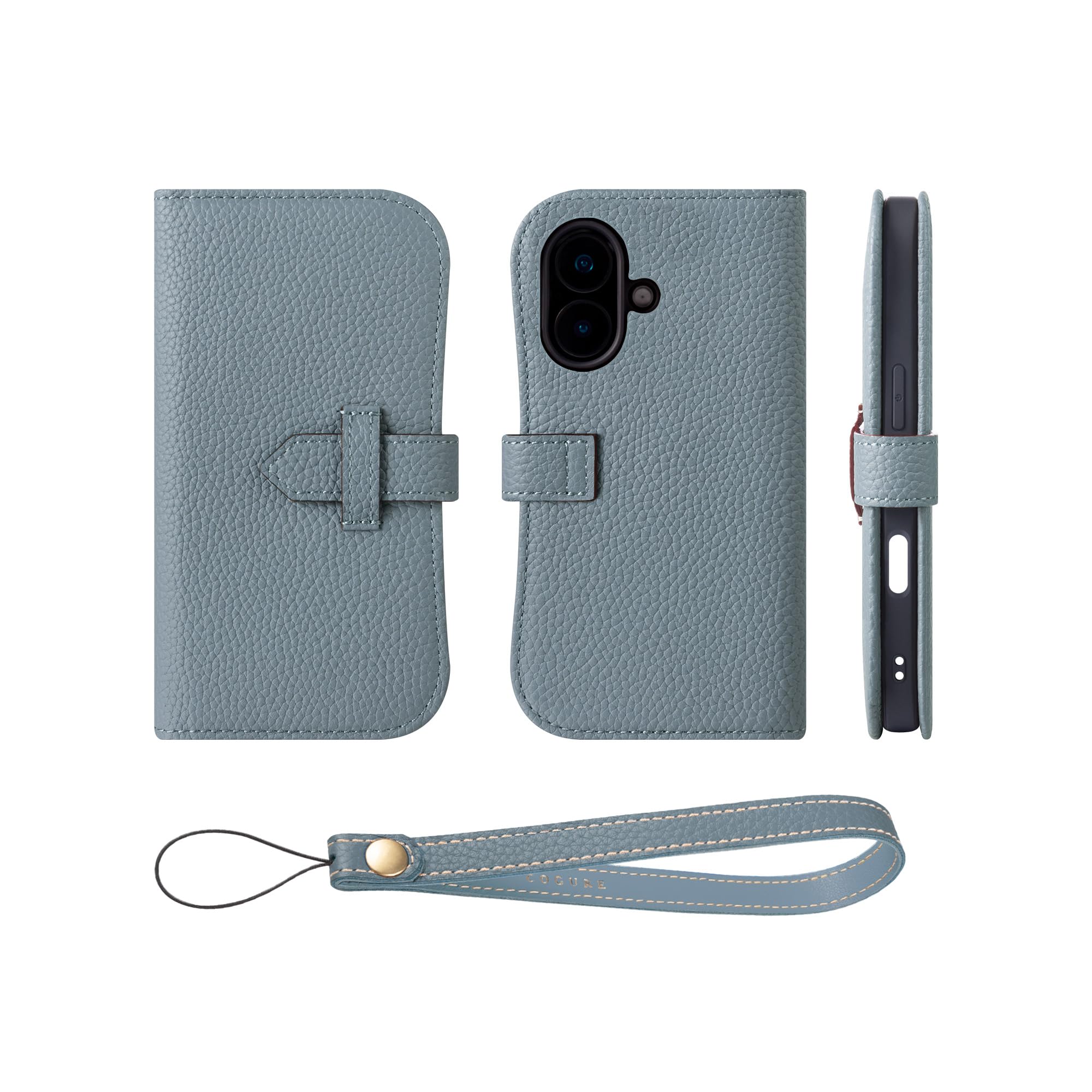 Amazon.co.jp: COGURE スマホケース iPhone16用 手帳型 ケース 本革