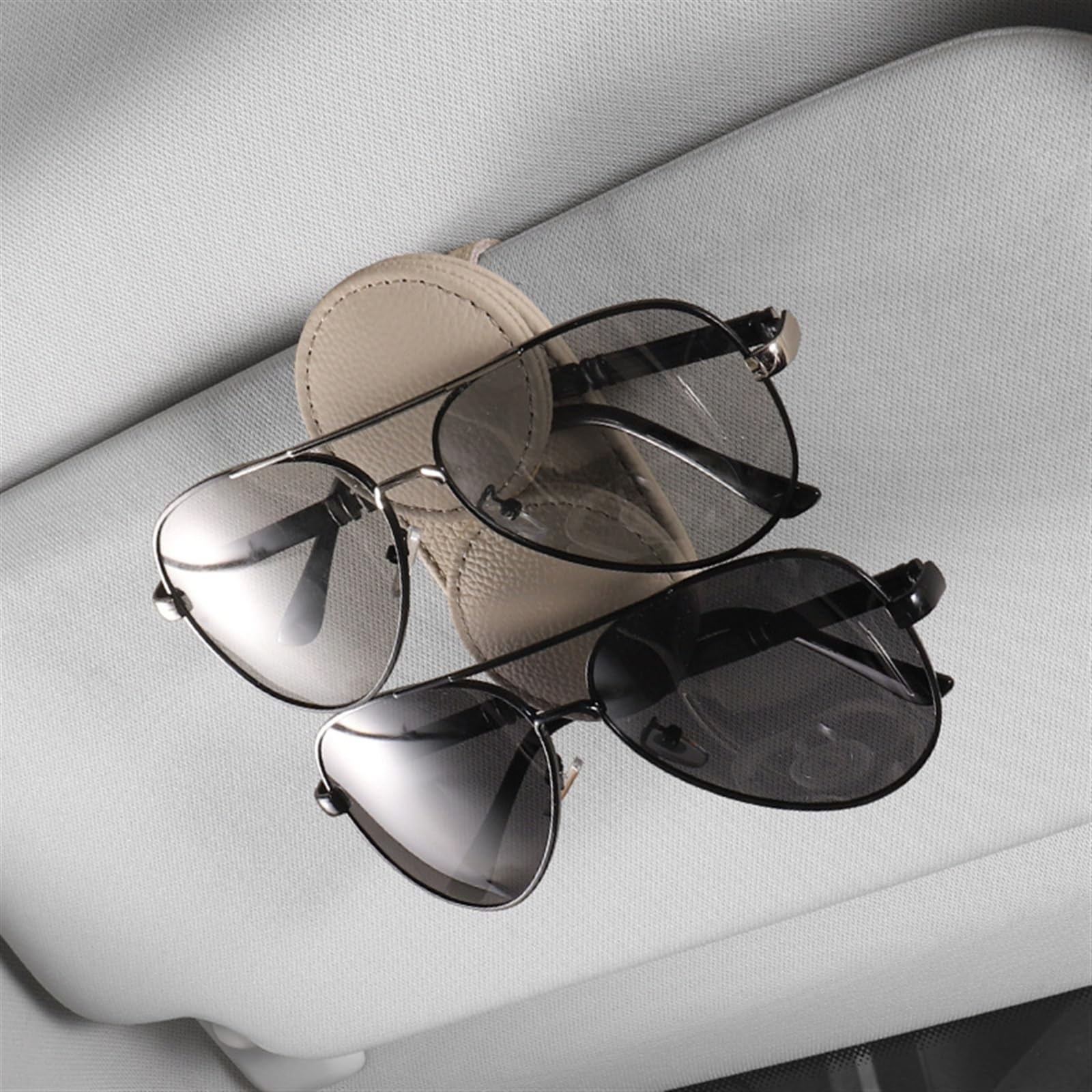 Universal Car Interior Tragbare Sonnenblende Brillen Organizer Sonnenbrillenhalter Doppelclips