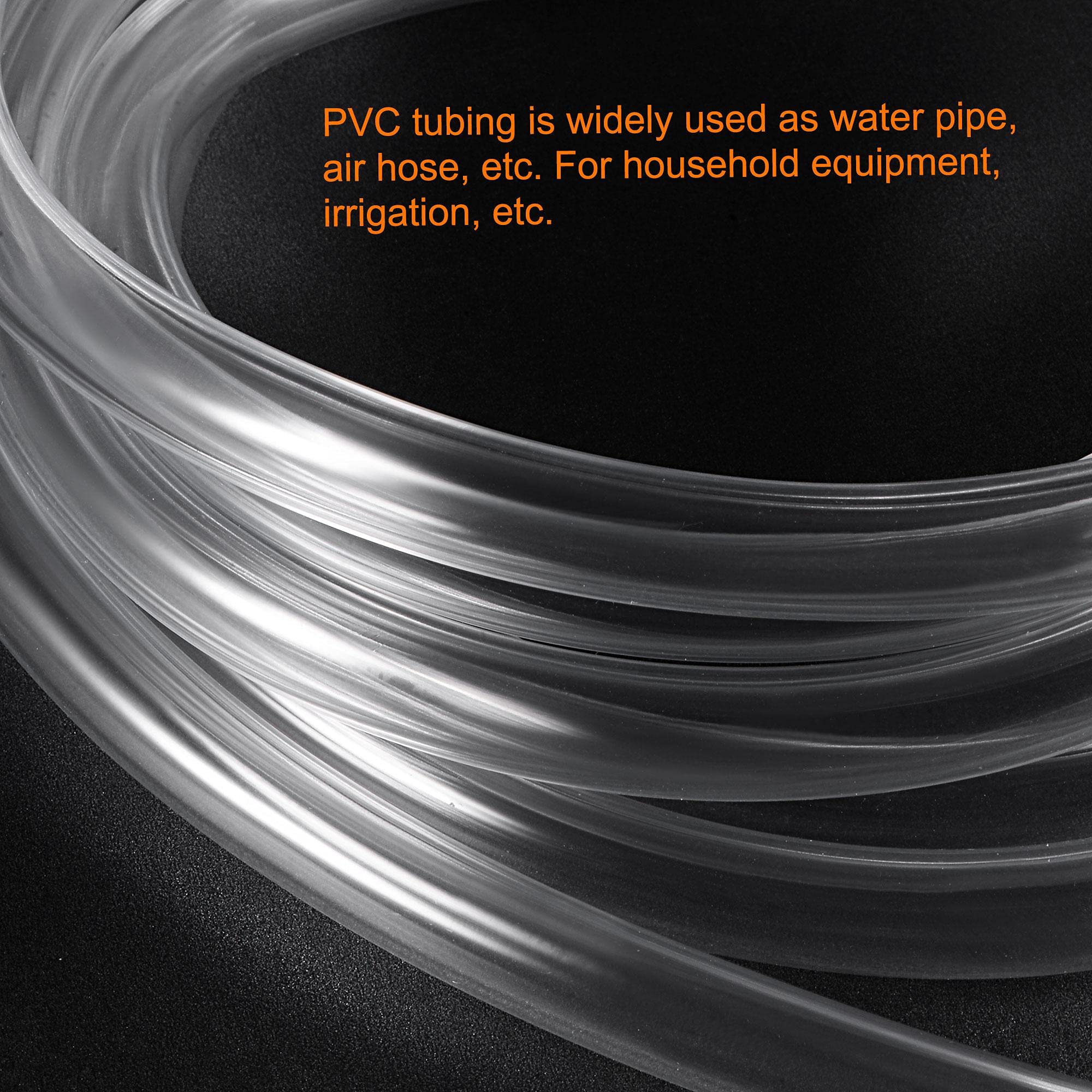Tuyau en PVC, tuyau Transparent en PVC, tube en vinyle, 32mm ID 38mm OD 2m, Flexible et léger for Tube d'eau, Tube d'air