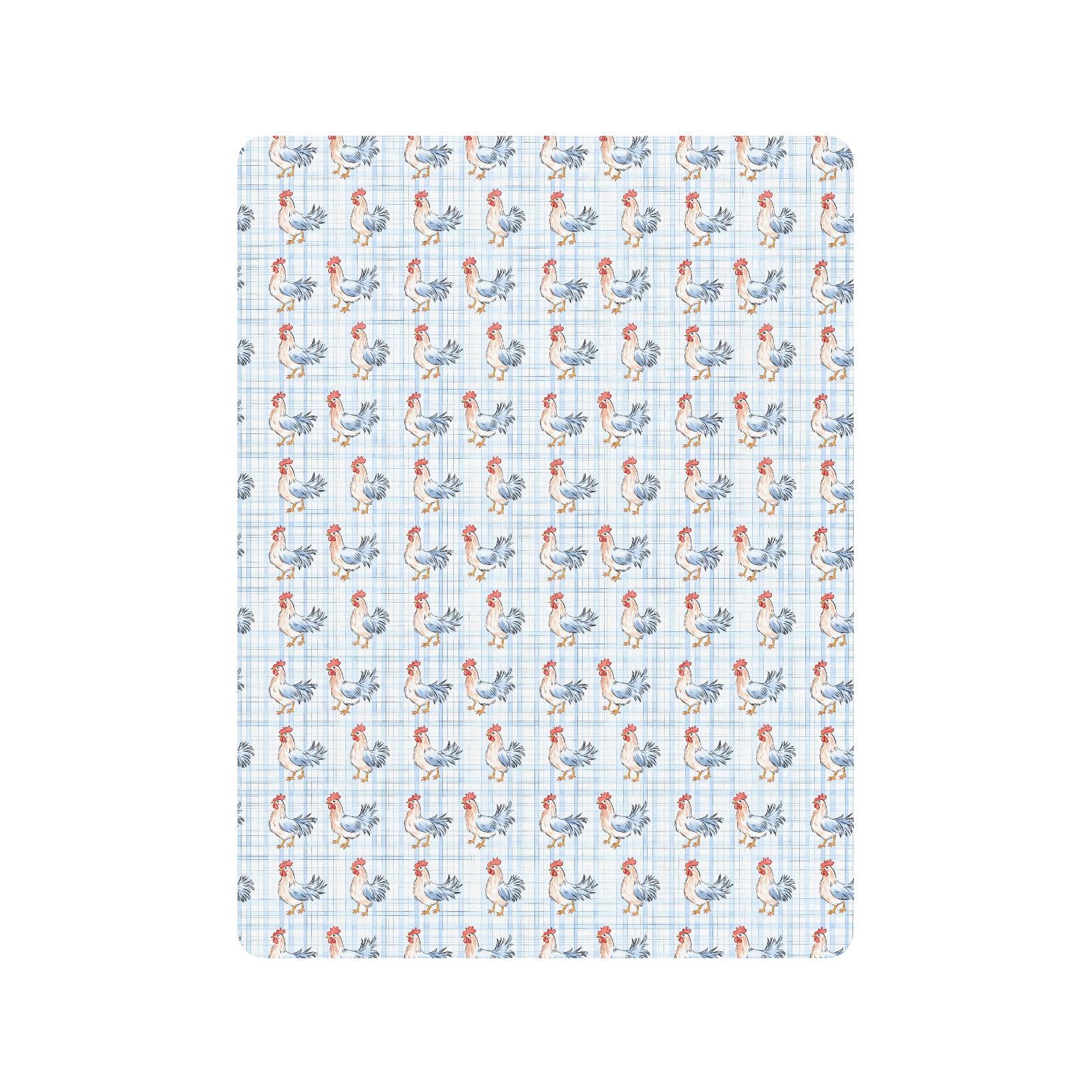 Blue Grid Spannbetttuch für Babybett mit Hahn, für Jungen und Mädchen, weich, Standard-Matratze, 71,1 x 132,1 cm