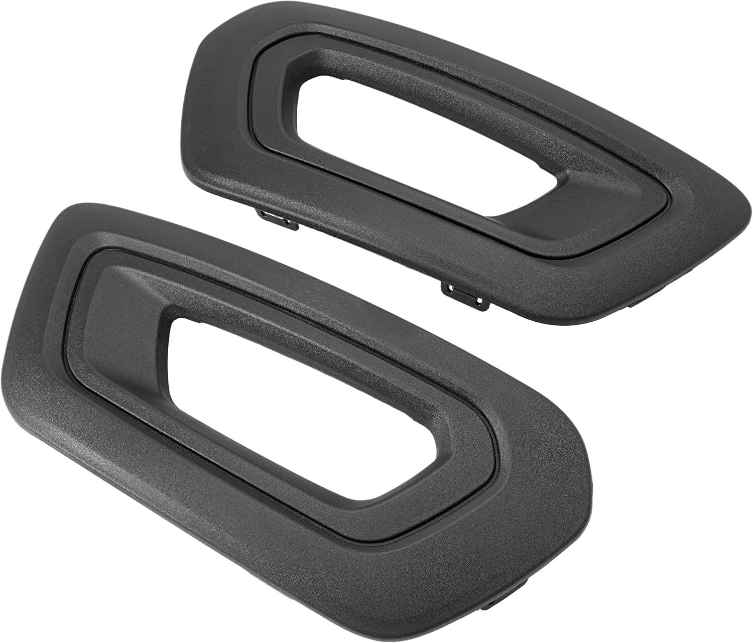 HECASA Fog Light Bezels Compatible with 2020-2025 Ford Transit Bumper Driving Fog Lamps Covers Left & Right Side Black Plastic (PP) Material Replacement for FO1039207 FO1038207