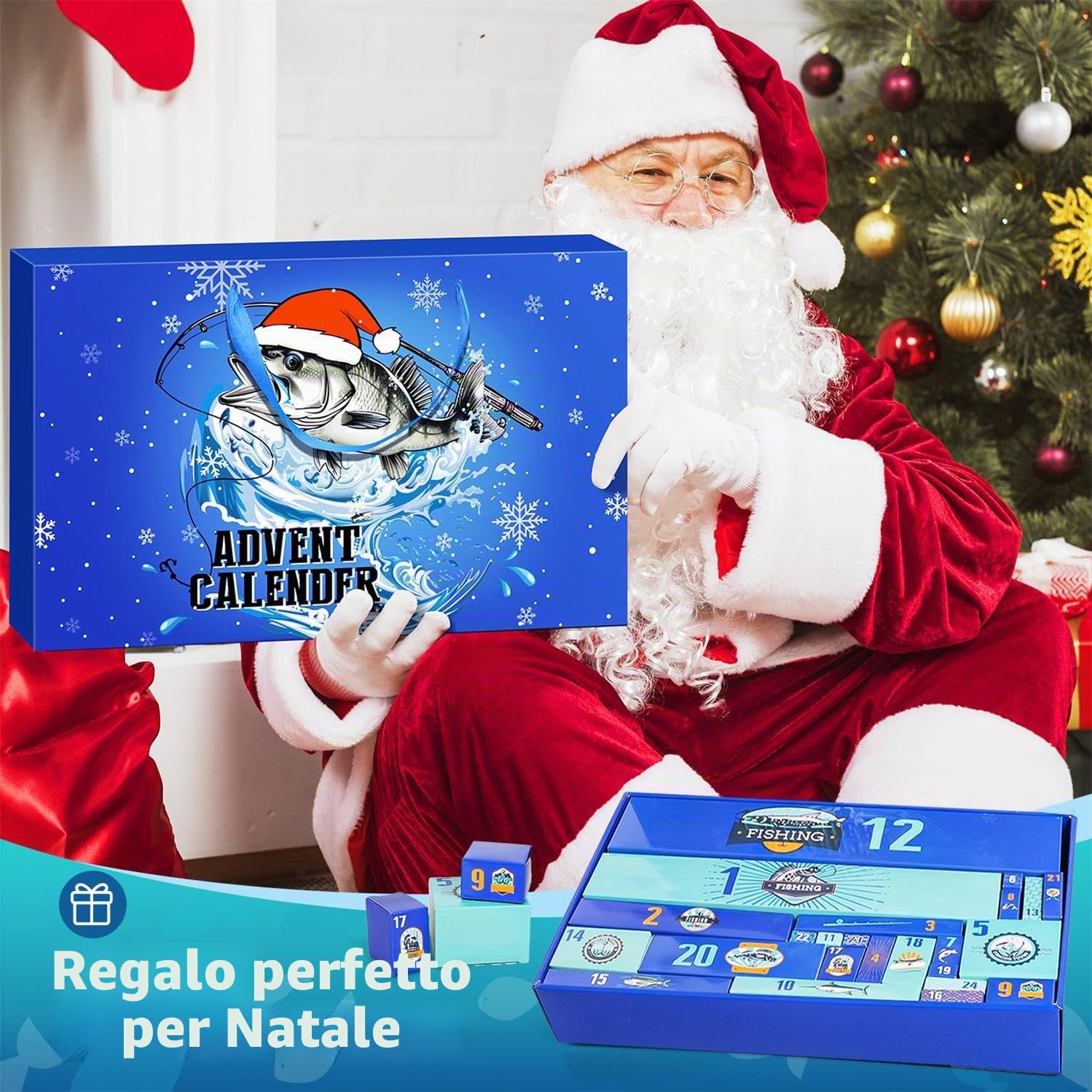 iZoeL Calendario Avvento 2026 Uomo Calendario Avvento Pesca