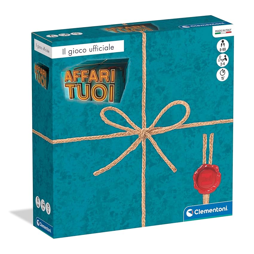 Clementoni - Affari Tuoi, Gioco da Tavolo Ufficiale dal Programma TV, con Pacchi e Offerte, per Bambini 8+ Anni e Adulti, 2-4 Giocatori, Made in Italy, Lingua Italiana, 16882
