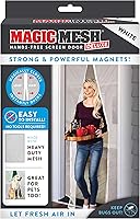 Vista 10 de Magic Mesh Deluxe, Negro Puerta mosquitera magnética, resistente, cierre magnético, red para puerta, pantalla para patio, pantalla para puerta