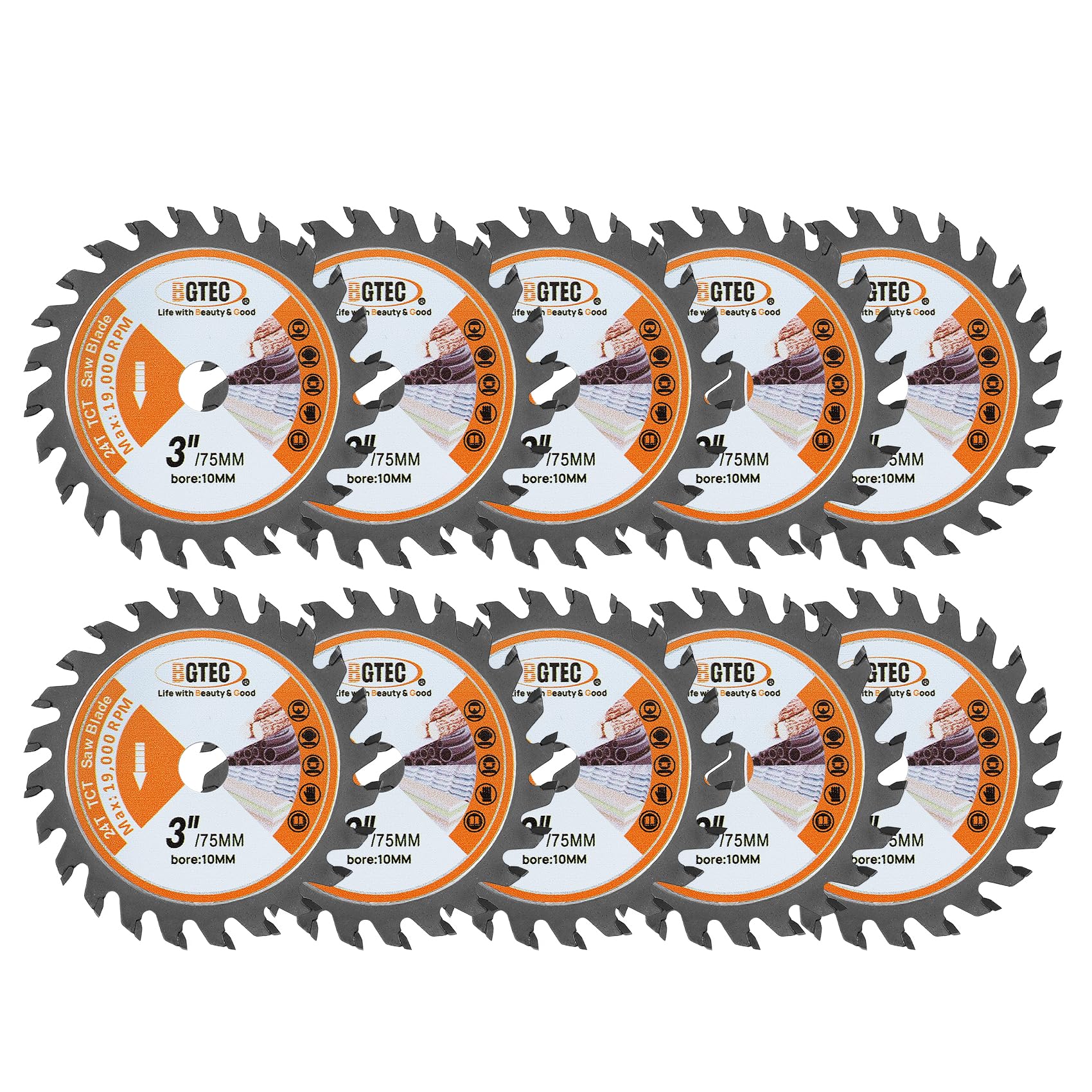 BGTEC Metal & Wood Cutting Wheels - 4 Blades -24 BGTEC Metal & Wood Cutting Wheels - 4 Blades -24