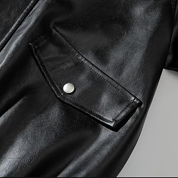 Leather Jacket for Men 2024 Fashion Lapel Faux Leather