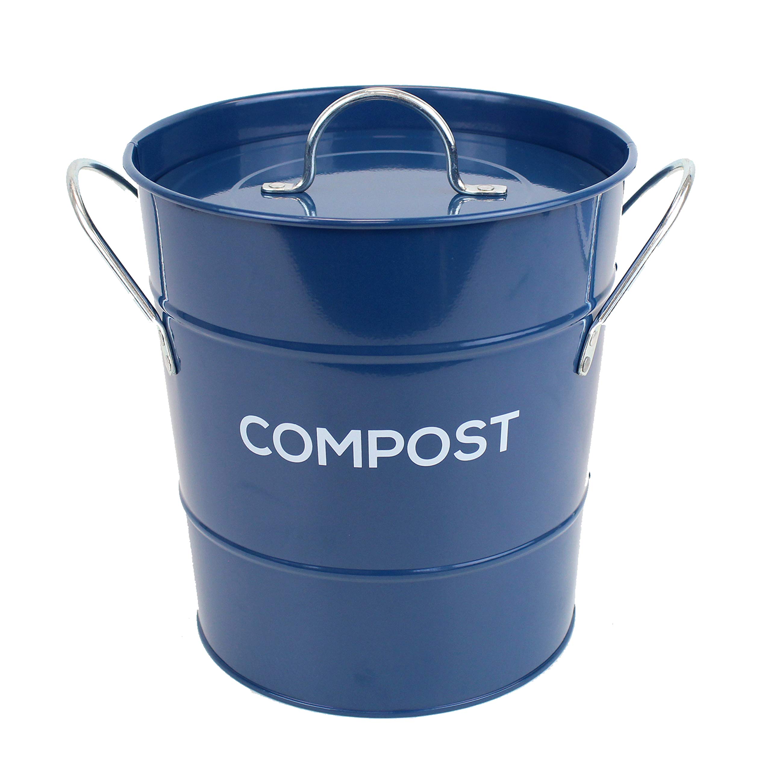 Buy Metal Kitchen Compost Caddy Composting Bin for Food Waste