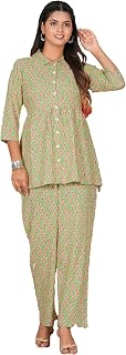 Yash Gallery Women Rayon Night Top And Pant Set Price In India
