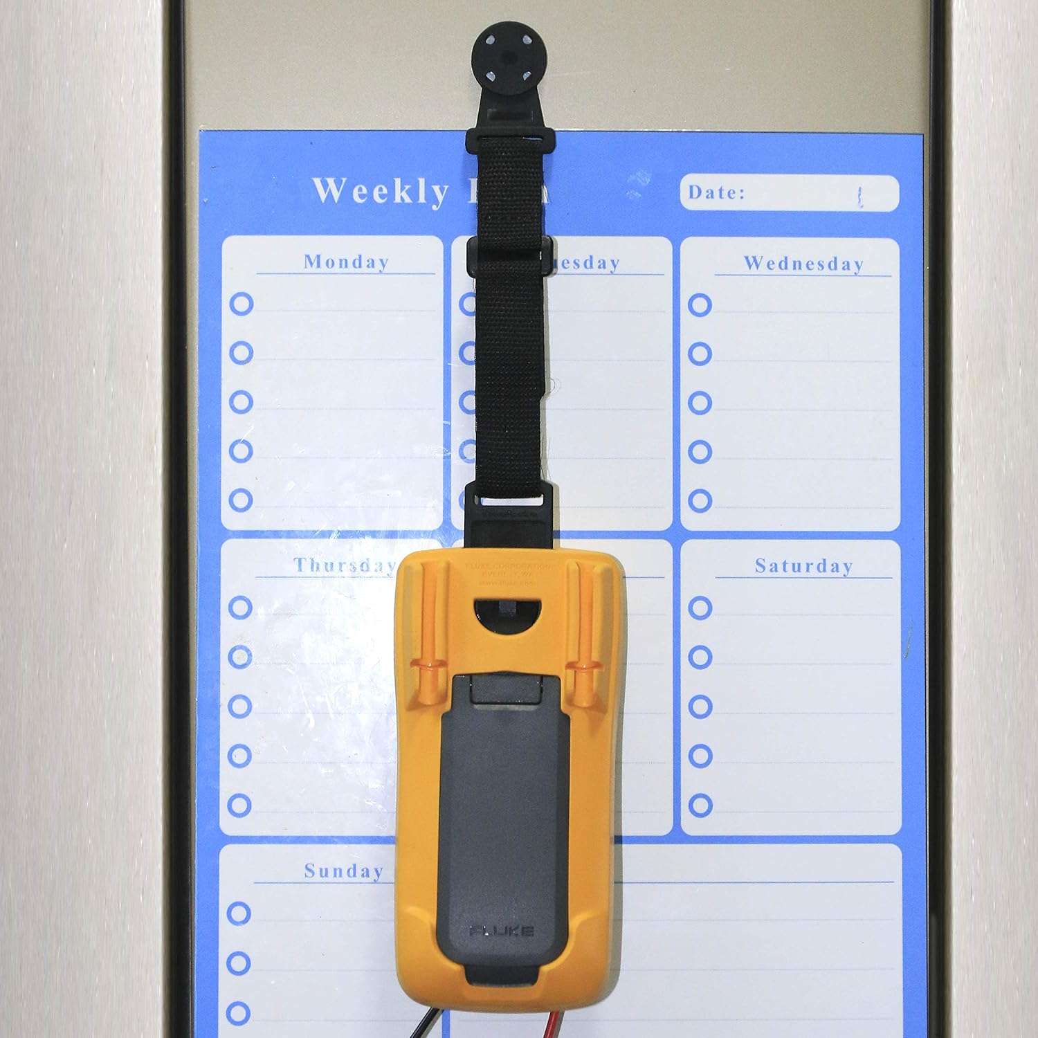 Bobii Hanging Loop Strap Magnet Hanger Kit For Fluke Instruments Multimeter 1 Straps, 1 Clips and Magnetic Hanger - Image 5