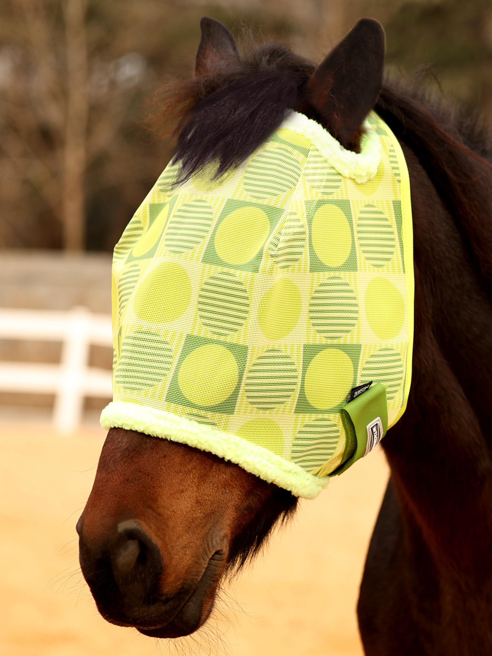 Masque anti-mouches cheval pour pâturage et liberté au paddock Tackmore