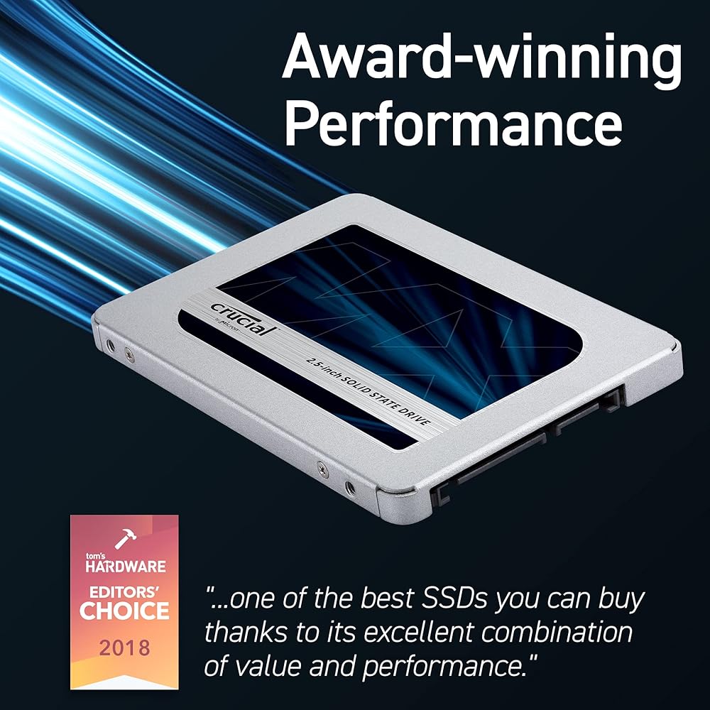 Crucial MX500 500GB 3D NAND SATA 6Gb/s, 2.5" Internal Solid State Drive thumbnail 5