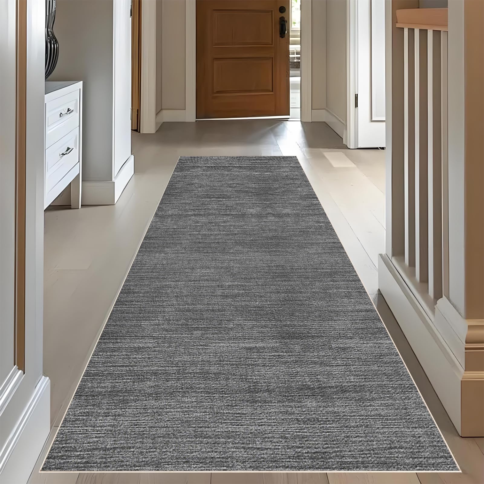 RxueSug Carpet Runners for Hallways Non Slip Long Washable Runner Rugs for Hallway 110 x 200 cm Non Slip Kitchen Runner Long Area Rug Absorbent Carpet Floor Mat Hall Runner Narrow Rugs