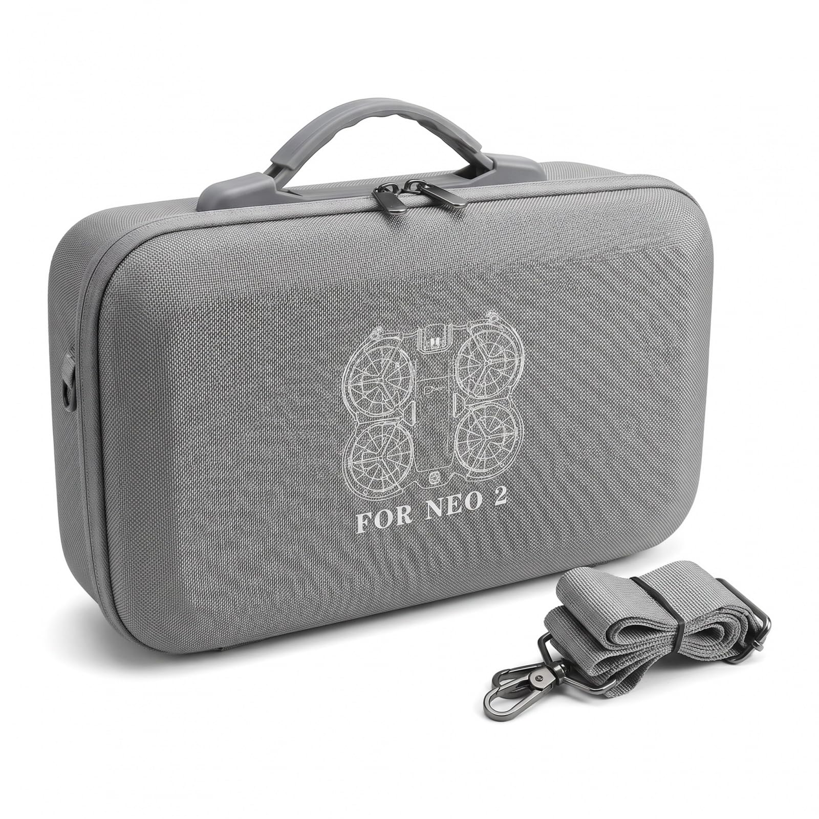 Bolsa Drone Compatible con dji Neo 2 Fly More Combo y Control Remoto RC-N3, Estuche de Almacenamiento Bolsa Transporte Protectora de PU con Correa para Drone, BaterÃas y Accesorios