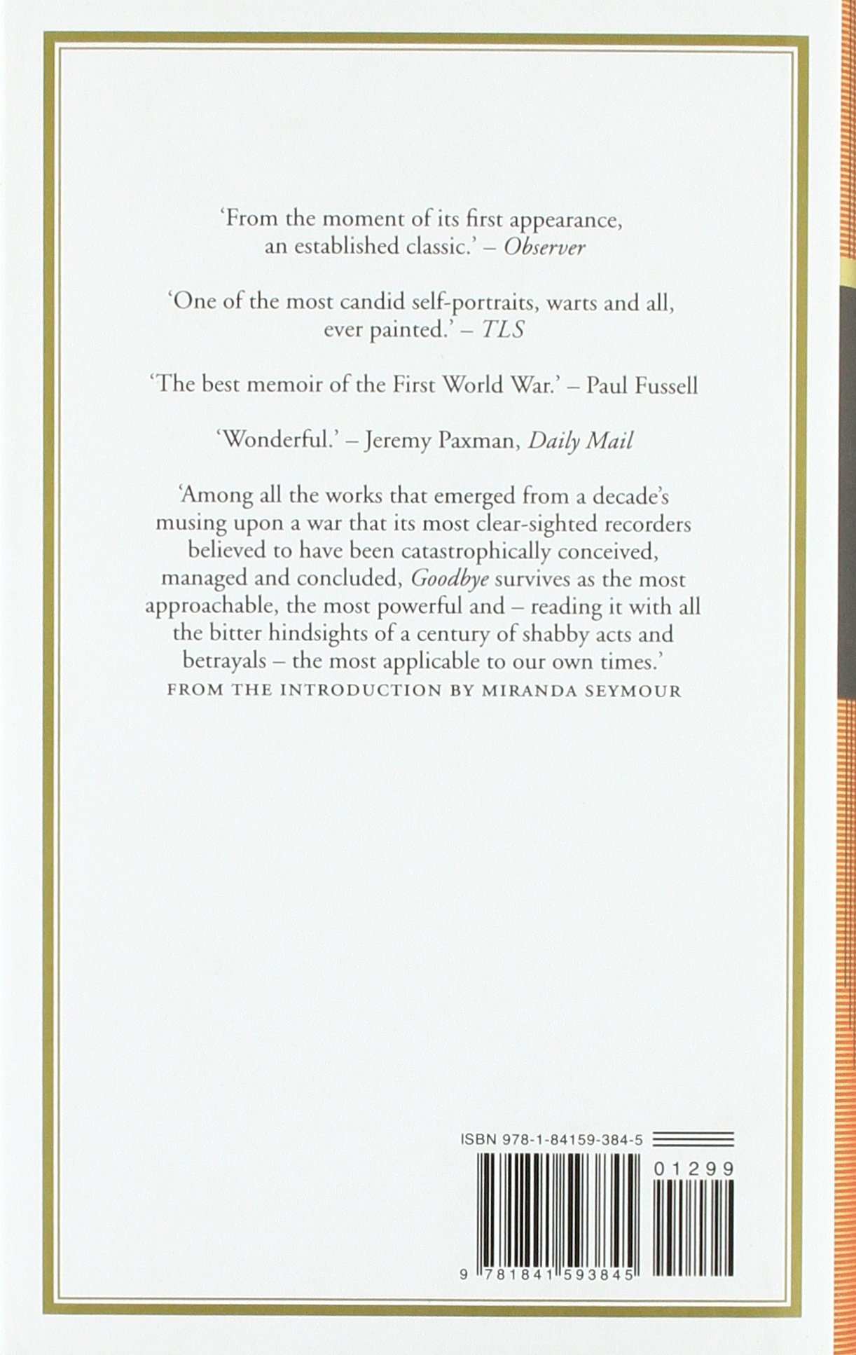 Goodbye to all that: Robert Graves