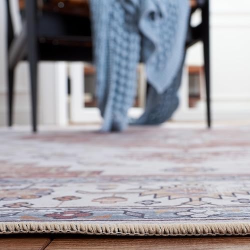 Miniatura 7 de SAFAVIEH Tucson Collection - Alfombra lavable de 6 x 9 pies, color marfil y resistente al óxido, antideslizante, ideal para zonas de alto tráfico en